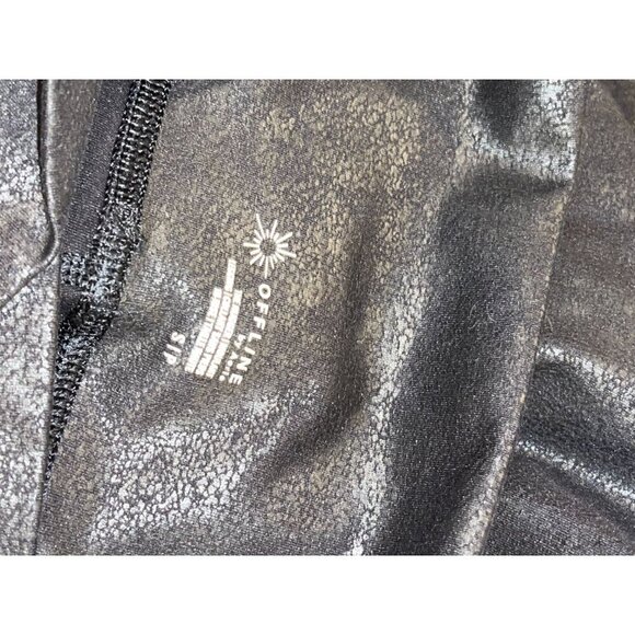 Aerie Offline Black High-Waisted Faux Leather LeggingsSize Small Womens - Picture 8 of 9